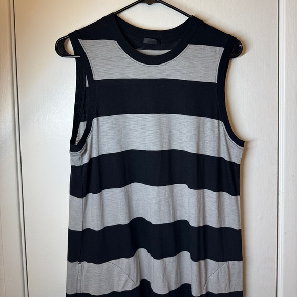NWT ATM Anthony Thomas Melillo Striped Cotton Shift Sleeveless Mini Dress Medium - Picture 3 of 12
